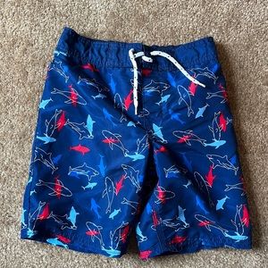 3/$12 Boys shark print swim trunks